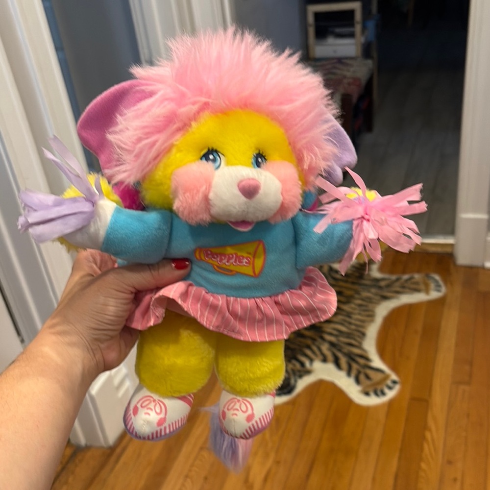 Potato chip Popple vintage 1987 Pink and Yellow Plush Toy! 🧸
